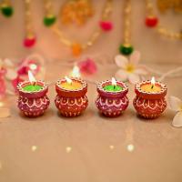 Indias Collectible Clay Diyas Image