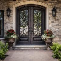 Iron Front Doors, Customized, polished finishing