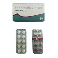 Iver Ash 12mg Tablet, Targeted antiparasitic dose Image