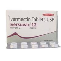 Iversuvac 12mg Ivermectin Tablet, antiparasitic dose Image