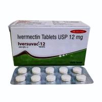Iversuvac 12mg Ivermectin Tablet, antiparasitic dose