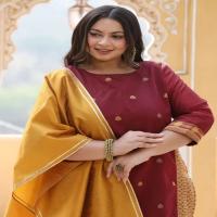 Jacquard Woven Kurta Set