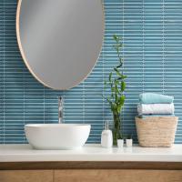 kitkat mosaic wall tile, smooth, shiny, polished