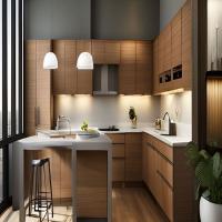 L-Shape Wood Kitchen Cabinets, Drawer basket accessories