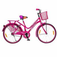 Ladies Designer Bicycle, Pink color, steel material