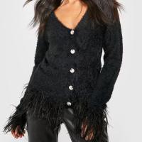 Ladies Feather Cardigan