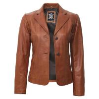Ladies Leather Blazer Image