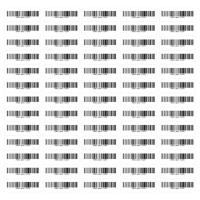 laser printable barcode label, Matte white paper