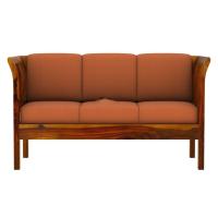 Leather Wood Sofa Set Image