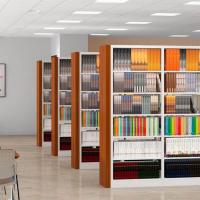 High-Quality Metal Books Library Cupboards Glass Door