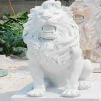 Lion Marble Statues
