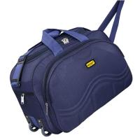 Long Lasting Wheels Polyester Printed Luggage Bags