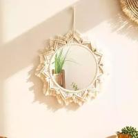 High-quality Round Macrame Mirror New Design Wall Hanging