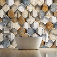 Marble 3D Wall Tile, Sculpted marble-like finish