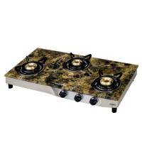 Marble Gas Stove Three Burner, Elegant finish design