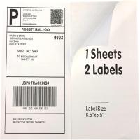 Matte Paper Shipping Label Stickers, Colored Paper