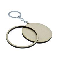 Mdf Round Keychain