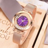 Mesh Stylish Wrist Watches, Metal strap material
