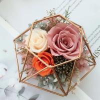 Metal flower Gift Box