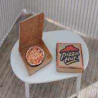 mini pizza boxes, Small-scale white chipboard Image