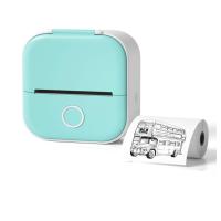 Mini Portable Thermal Printer, White color, round shape