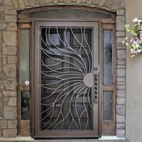 Modern Safety Door Grill, Exterior position, rectangular