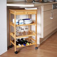 Movable Kitchen Trolley, Customized color, multifunction
