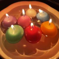 Multicolor Floating Candle