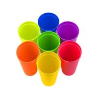Multicolor Plastic Glass