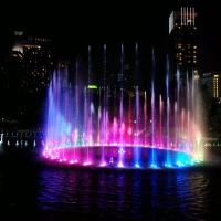 Multicolored Jumping Fountains