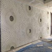 natural 3D wall tile, Earth-toned stone-texture tile