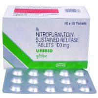 Nitrofurantoin 100 mg Antibiotic Tablet, Urinary Image