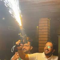 Noise Maker Cold Fire, Colorful Cracker, Machine