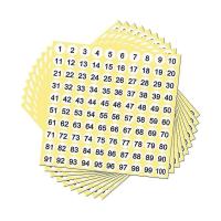 Number Stickers High-Quality Print Various Sizes,Colors