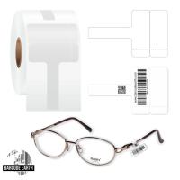 Optical Frame Labels barcode, Material Clear Polyester