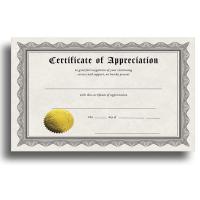 Paper Award Certificates