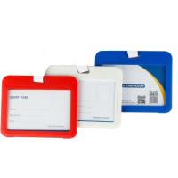Photo ID Card Holder, Plastic material, blue color