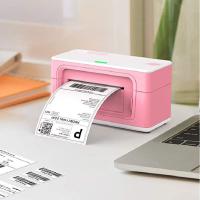 Pink Thermal Label Printer, Wired technology Image