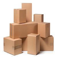 plain Corrugated Boxes, Unprinted kraft brown surface Image