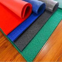 Plain Pvc Floor Mat, 160 sq ft, blue & red color Image