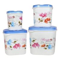 Plastic Flower Printed Container