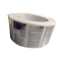 Plastic Printed Labels, Waterproof, glossy surface