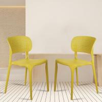 Plastic Restaurant Chairs, Multicolor, moulded