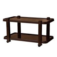 Plastic Trolley Coffee Table, Brown colour, Medium size