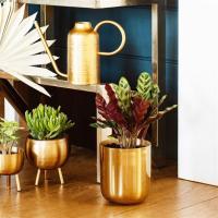 Polished Metal Planter