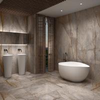 Polished Plain Bathroom Tiles