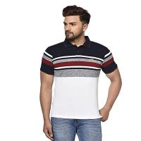 Men's Cotton Polo Collar Tshirts Striped T Shirt Collection