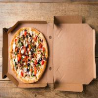 pratt pizza boxes, Recycled content corrugated base Image