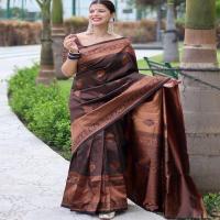 Printed Banarasi Saree
