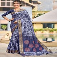 Printed Cotton Silk Saree Image